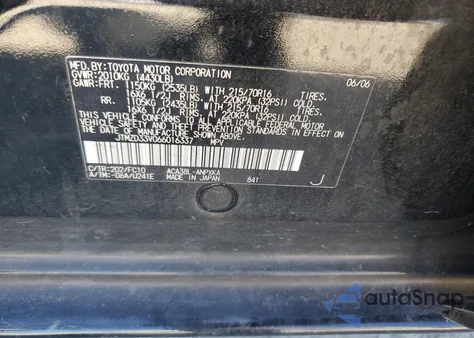 2006 Toyota Rav4 from USA, damaged, VIN JTMZD33V066016337